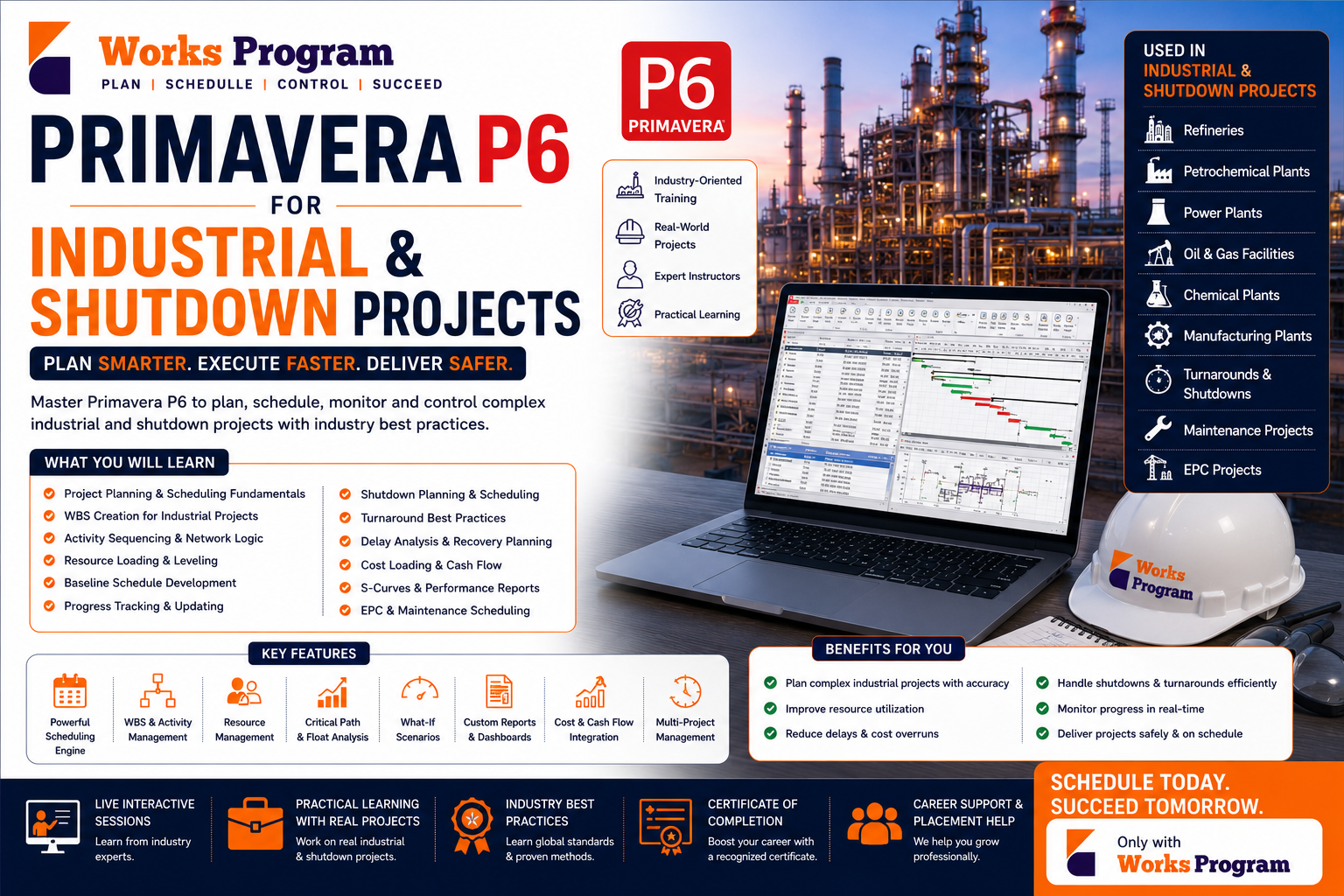 Primavera P6 for Industrial and Shutdown Projects